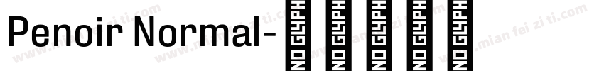 Penoir Normal字体转换